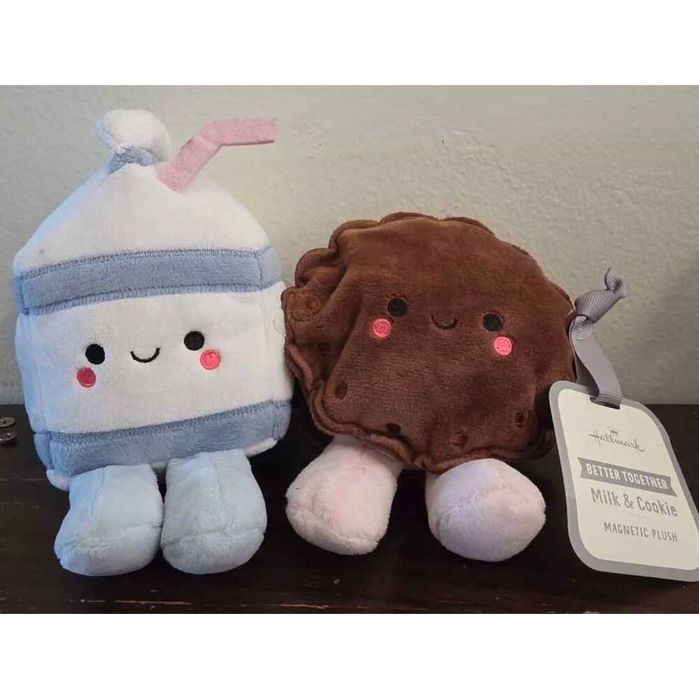 Hallmark Better Together Milk & Cookie Magnetic Plush
